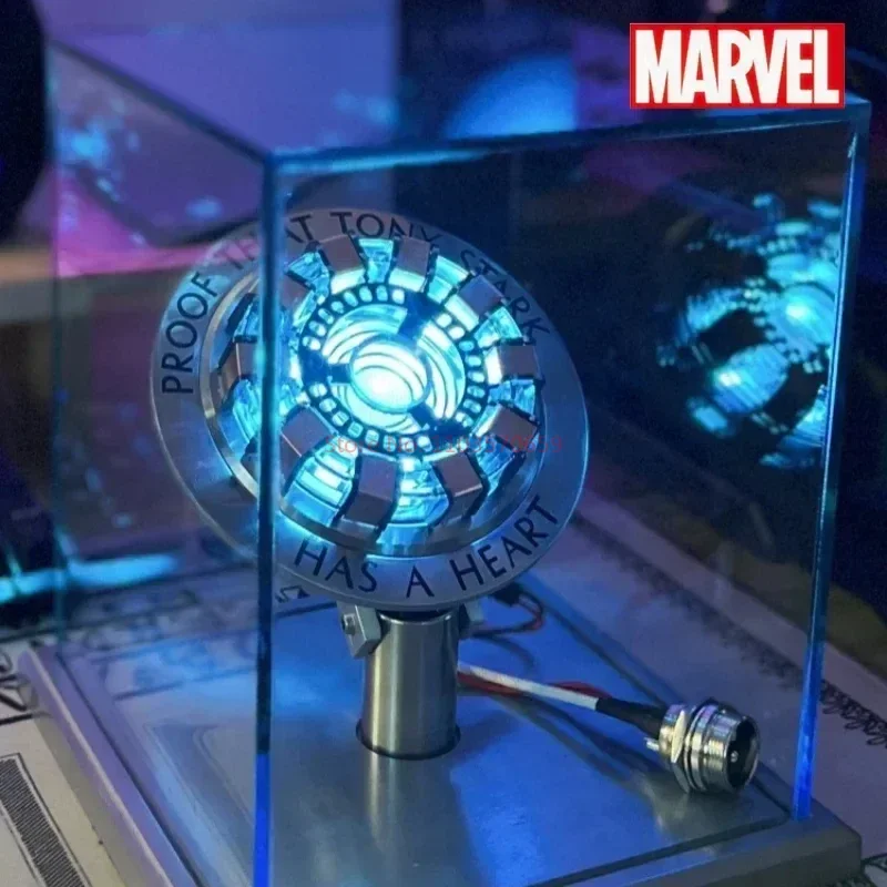 

Avenger Iron Man Mk1 Mk2 Arc Reactor Tony Stark Heart Of Mark Figure Led Light Superhero 1:1 Cosplay Toys Chest Lamp Xmas Gifts