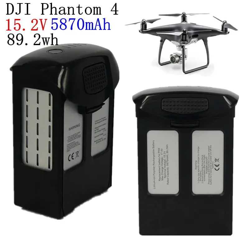 Аккумуляторная батарея, напряжение 15,2 в, 5870 мАч, FPV, для Дронов DJI Phantom 4/DJI Phantom 4 Advanced
Аккумуляторная батарея, напряжение 15,2 в, 5870 мАч, FPV, для Дронов DJI Phantom 4/DJI Phantom 4 Advanced