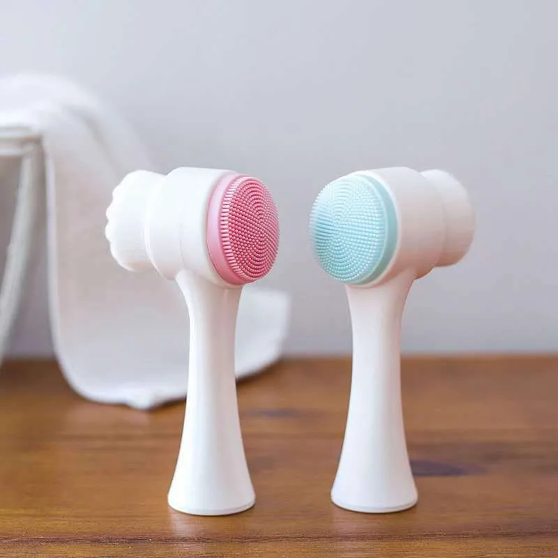 Silica Gel Facial Brush Double Sided Facial Cleanser Blackhead Removing Product Pore Cleaner Exfoliating Facial Brush Face Brush
Silica Gel Facial Brush Double Sided Facial Cleanser Blackhead Removing Product Pore Cleaner Exfoliating Facial Brush Face Brush