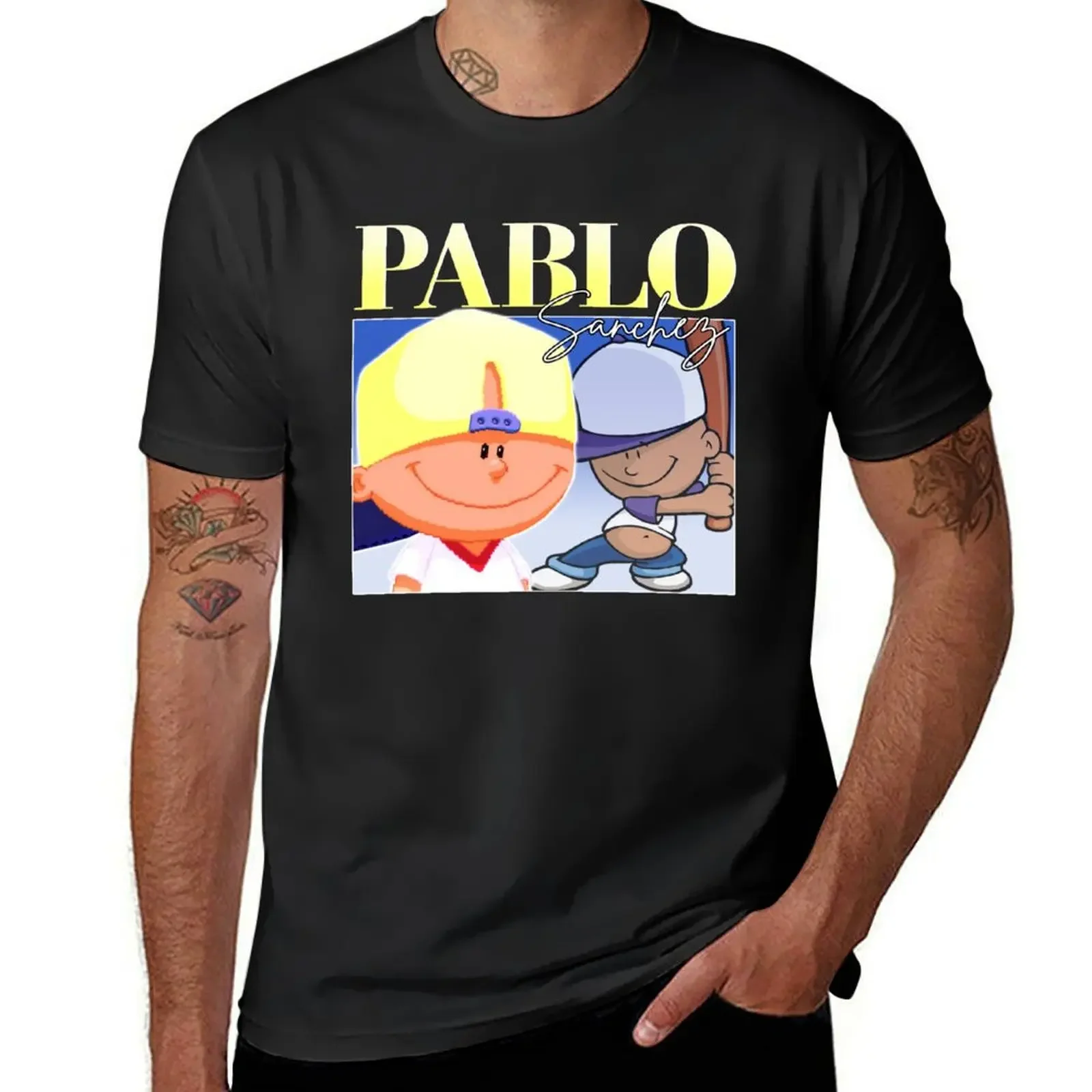 Pablo Sanchez Vintage Retro 90s bootleg design Backyard Baseball T-Shirt korean fashion tees new edition Men's clothing
Pablo Sanchez Vintage Retro 90s bootleg design Backyard Baseball T-Shirt korean fashion tees new edition Men's clothing