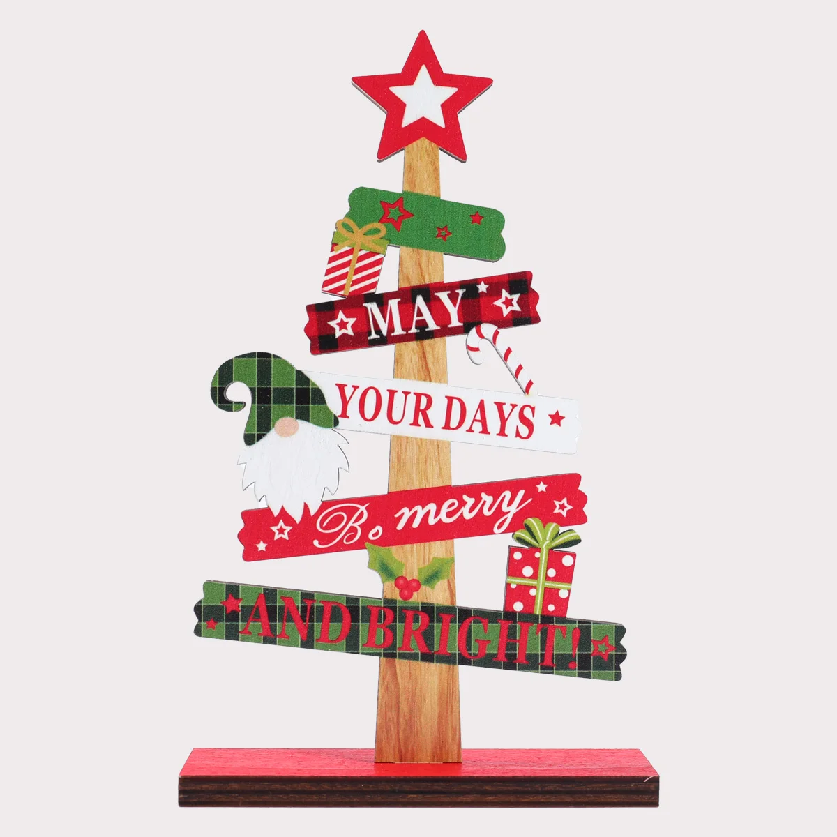 

New Christmas Decoration Wooden Tabletop Standing Ornaments Welcome Xmas Noel Letter Wood Sign Merry Christmas Decor For Home
