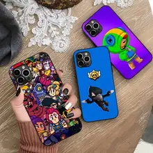 

Hot Game Brawl Stars Phone Case for iphone 13 12 11 Pro Mini XS MAX 8 7 Plus X SE 2020 XR Silicone Soft cover