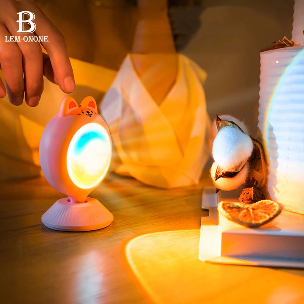 Cute Pet Sunset Light Net Red Photo Background Sunset Rainbow Projection Night Lights Bedroom Desktop Atmosphere Lamp
Cute Pet Sunset Light Net Red Photo Background Sunset Rainbow Projection Night Lights Bedroom Desktop Atmosphere Lamp
