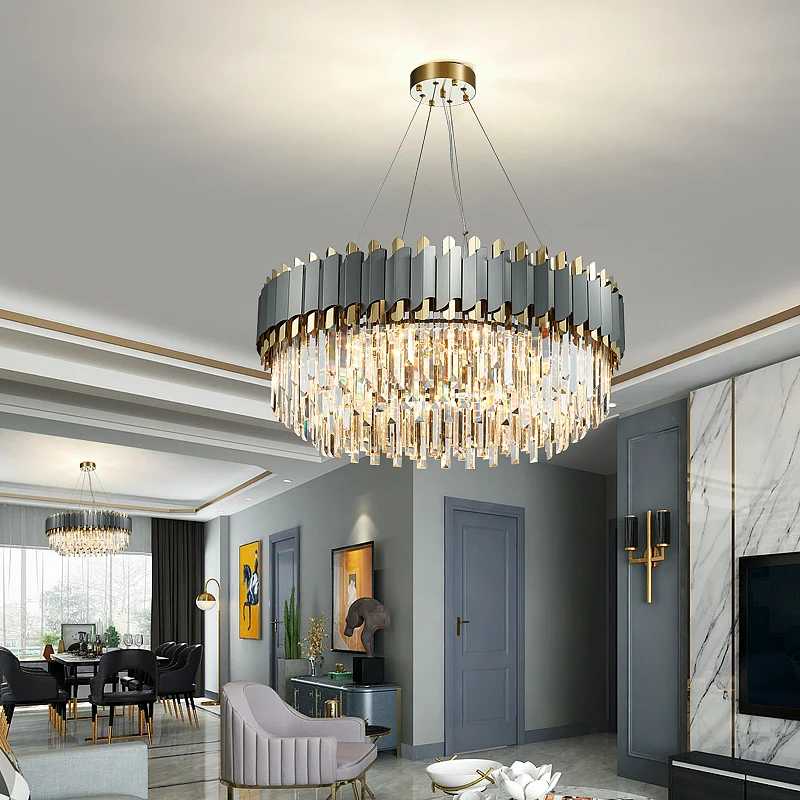 Modern Crystal Chandelier Living Room Lamp Simple Luxury Villa Restaurant Bedroom Lighting Round Designer Creative Chandelier
Modern Crystal Chandelier Living Room Lamp Simple Luxury Villa Restaurant Bedroom Lighting Round Designer Creative Chandelier