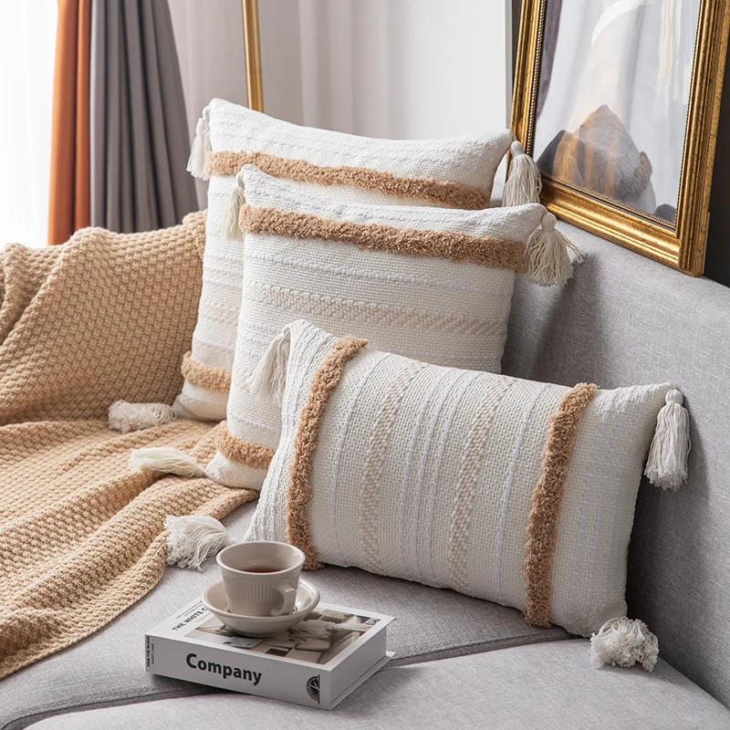 Home Decor Cushion Cover Decorative Tufting Pillow Case Bohemia Modern Geometric Tassels Room Sofa Chair Bedding Coussin
Home Decor Cushion Cover Decorative Tufting Pillow Case Bohemia Modern Geometric Tassels Room Sofa Chair Bedding Coussin