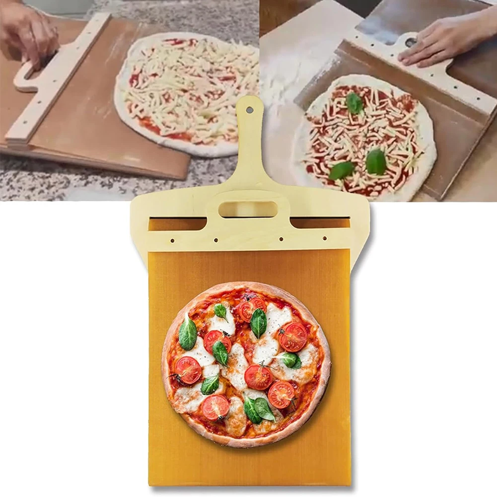

Деревянная подвесная разделочная доска для пиццы с силиконовой щеткой, Сервировочная доска для пиццы, лопатка для чистки пиццы, выпечки хлеба