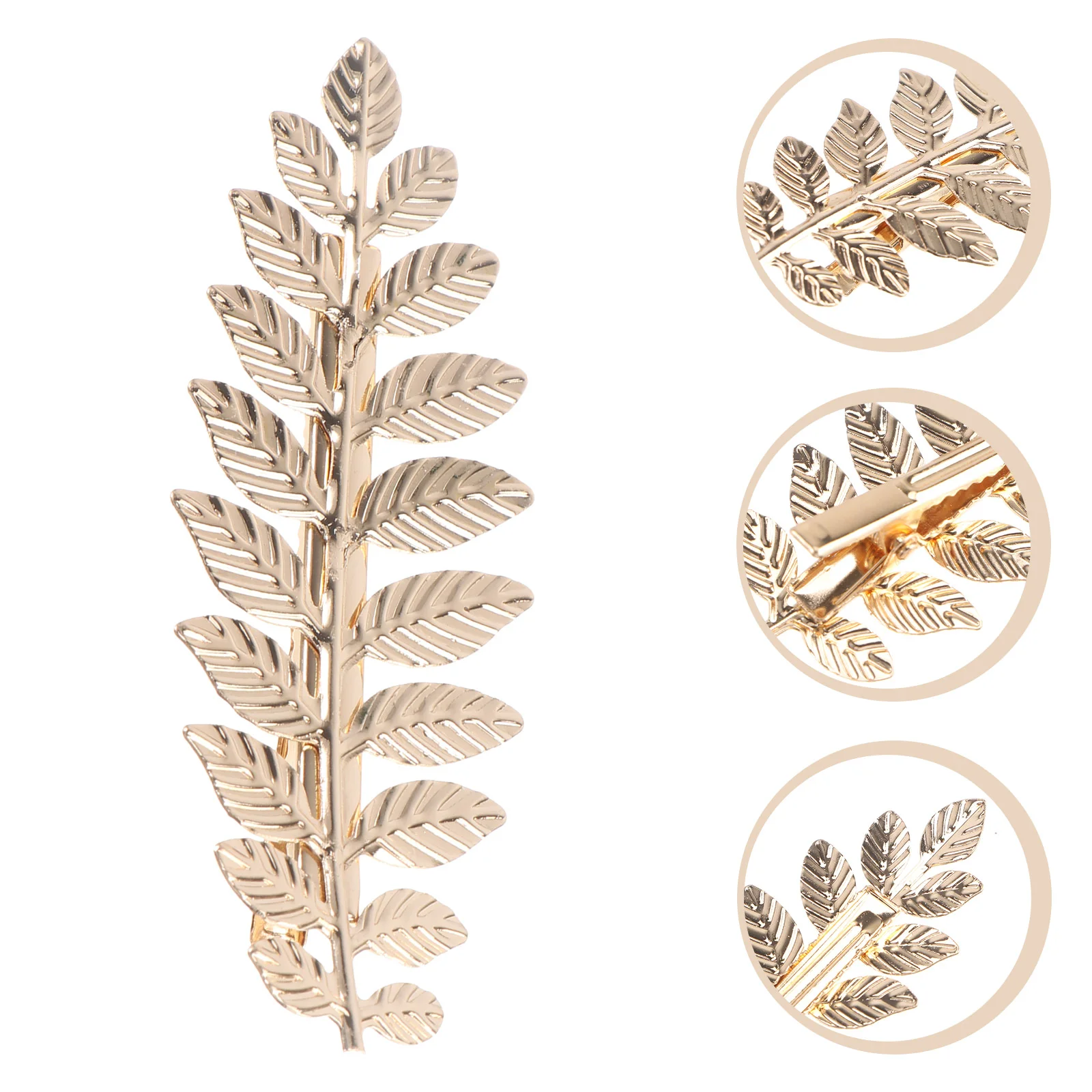 Gold Leaf Headpiece Hair Barrettes Girl Outfits Decor Accessories Clip Flower Clips for Women Pin
Gold Leaf Headpiece Hair Barrettes Girl Outfits Decor Accessories Clip Flower Clips for Women Pin