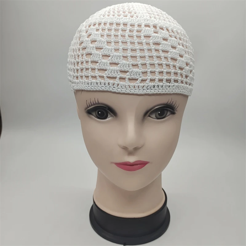 

Fez Muslim Caps For Men Clothing Freeshipping Turkey Prayer Hat Knitted Kufi Kippah Islamic Saudi Arabia Jewish Mesh Wool White