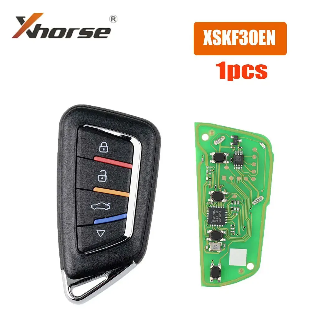 

1pcs Car Remote Smart Key Xhorse XSKF30EN Car Key 4 Buttons Universal Remote Key for VVDI2/VVDI KEY TOOL MAX MINI KEY Programmer