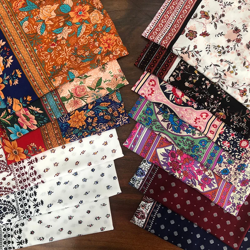 Lace Printed Rayon Fabric for Handmade Sewing, Artificial Cotton Silk Cloth, Bohemian Holiday, Wind Dress, DIY Handmade Sewing
Lace Printed Rayon Fabric for Handmade Sewing, Artificial Cotton Silk Cloth, Bohemian Holiday, Wind Dress, DIY Handmade Sewing