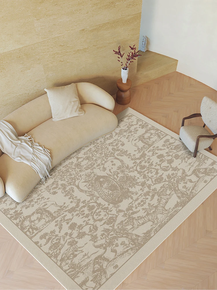 

Luxurious Retro Art Carpet Large Area Living Room Carpets Comfortable Soft Bedroom Rugs Balcony Rug Alfombra Tapis Tapete ковер