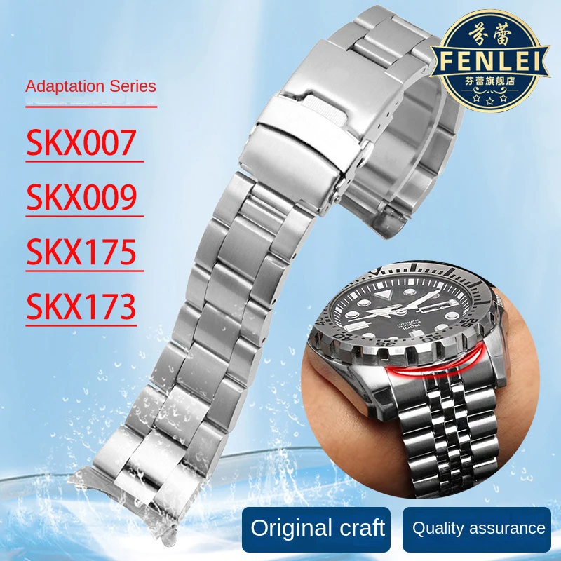 Stainless Steel Watch Strap 20mm 22mm For Seiko Diving Skx007 009 173 SRP599J1 Men Sport Replacement Band Bracelet Accessories 
Stainless Steel Watch Strap 20mm 22mm For Seiko Diving Skx007 009 173 SRP599J1 Men Sport Replacement Band Bracelet Accessories