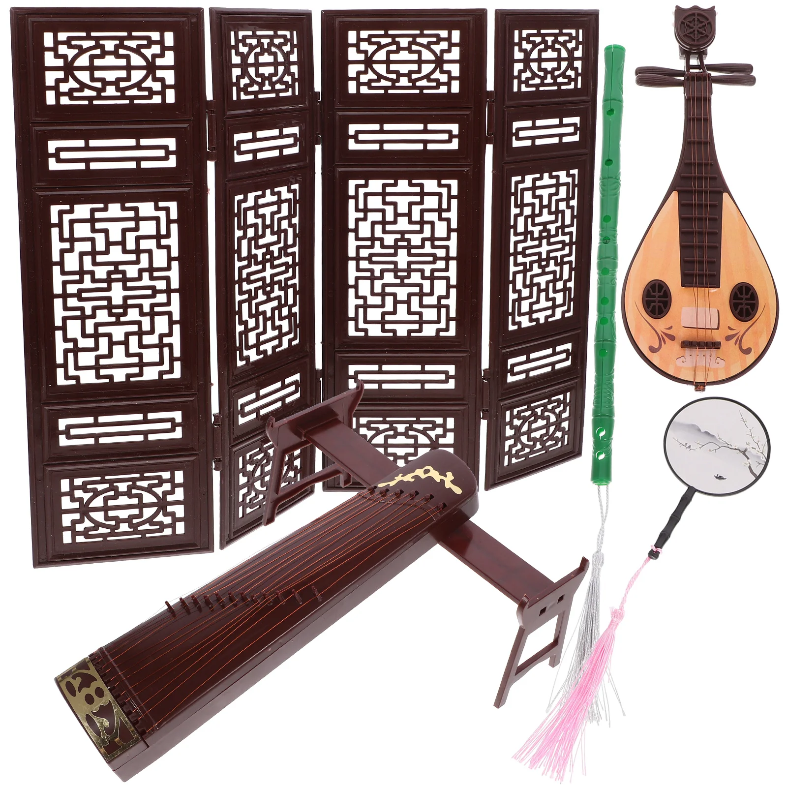 Chinese Dollhouse Musical Instrument Miniature Screen Room Dividers Mini Hand Fan Pipa Guzheng Model Dollhouse Mini Music
Chinese Dollhouse Musical Instrument Miniature Screen Room Dividers Mini Hand Fan Pipa Guzheng Model Dollhouse Mini Music