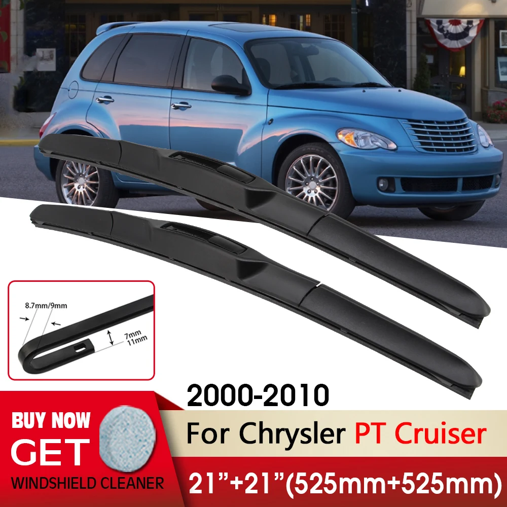 Car Wiper RHD&LHD Front Wiper Blades 21"+21" For Chrysler PT Cruiser 2000-2010 Fit U Hook Arm Windshield Windscreen Front Window
Car Wiper RHD&LHD Front Wiper Blades 21"+21" For Chrysler PT Cruiser 2000-2010 Fit U Hook Arm Windshield Windscreen Front Window