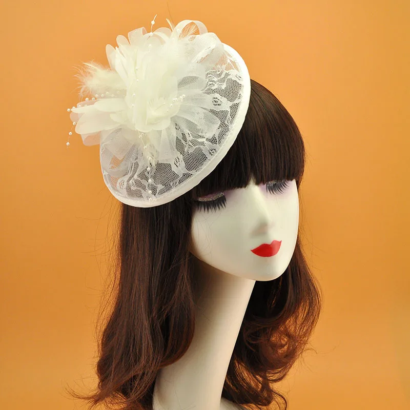 White bridal flower Lace hairpin feather mesh hair dress Accessories Korea Japan Black White
White bridal flower Lace hairpin feather mesh hair dress Accessories Korea Japan Black White