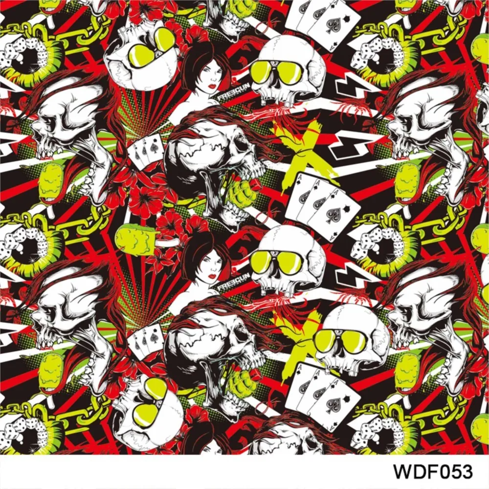 WDF053 10square Width 1M Cool Skull Water Transfer Printing Film Hydrographic Films
WDF053 10square Width 1M Cool Skull Water Transfer Printing Film Hydrographic Films