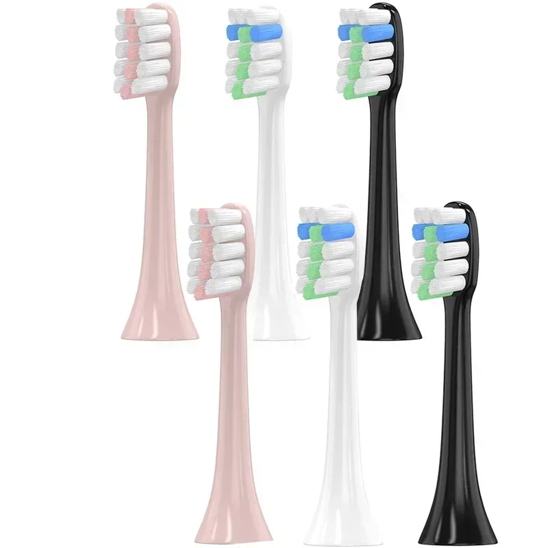 

4 Pcs Replacement Toothbrush Heads Compatiable with Xiaomi SOOCAS X3 SOOCARE Electric Toothbrush Round Brush Head Seal Package