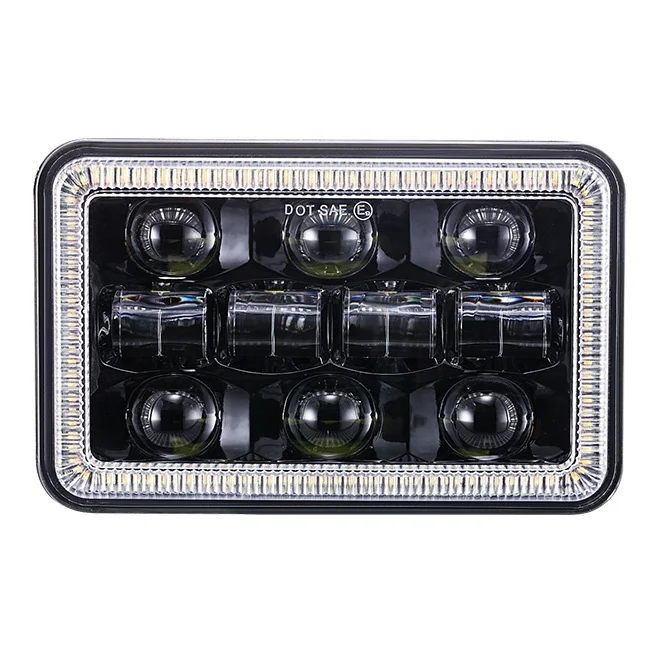 60w 4x6 inch LED Headlights Rectangular Headlight H4651 H4652 with DRL/Turn signal Replacement light for Kenworth T800 W900 T600 
60w 4x6 inch LED Headlights Rectangular Headlight H4651 H4652 with DRL/Turn signal Replacement light for Kenworth T800 W900 T600