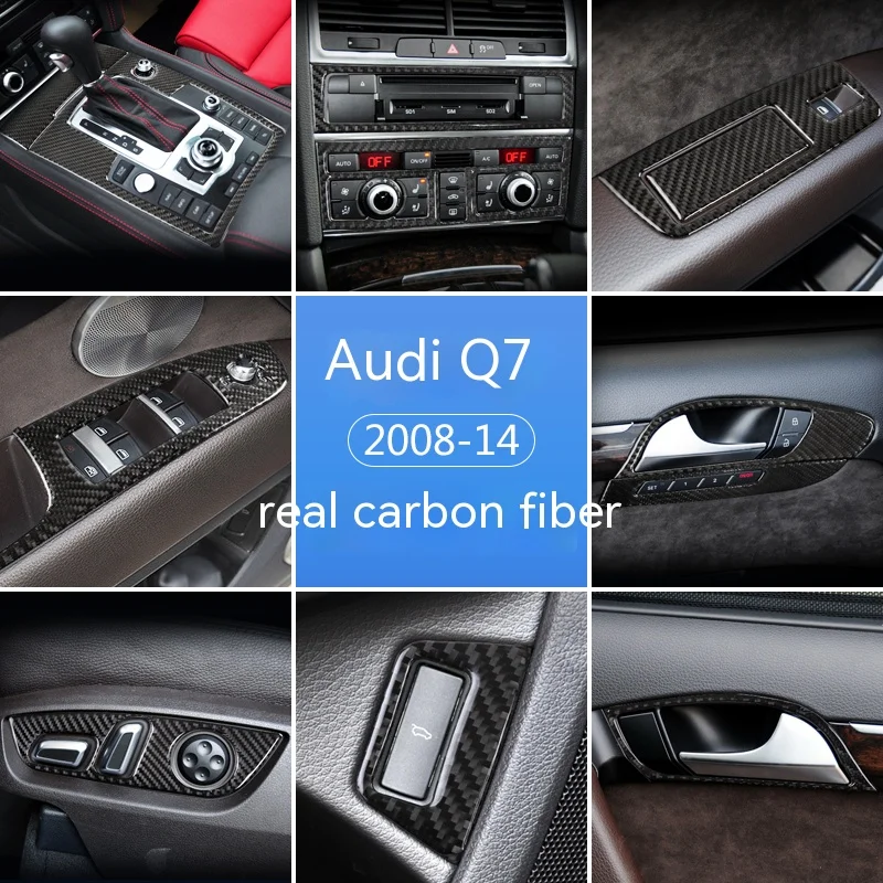 For the 08-15 Audi Q7 central control gear shift door panel decoration sticker carbon fiber interior modification upgrade
For the 08-15 Audi Q7 central control gear shift door panel decoration sticker carbon fiber interior modification upgrade