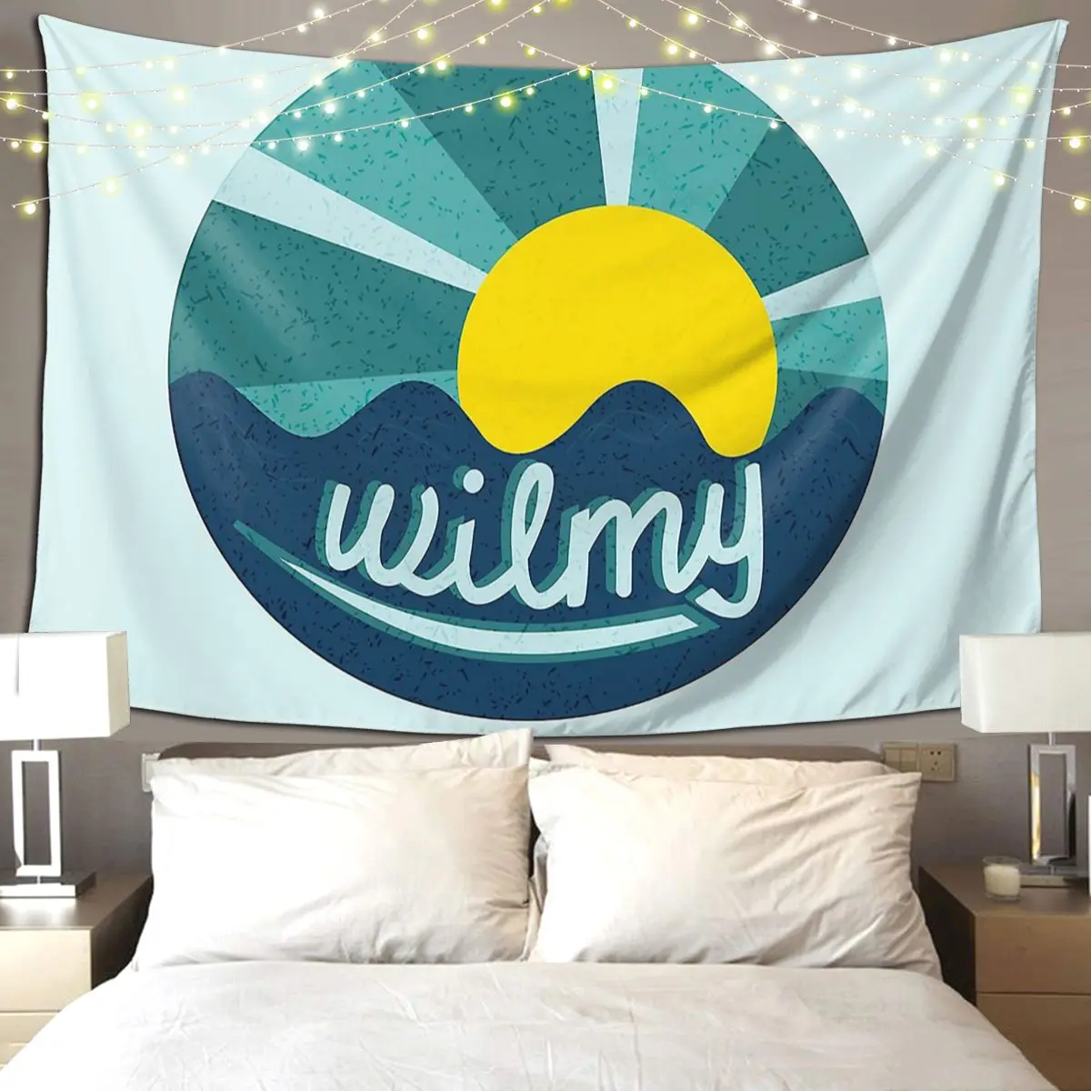 

UNCW Wilmington Beach Ocean Sunset Home Decoration Tapestry Funny Wall Hanging Tapestries for Living Room Bedroom Dorm Room