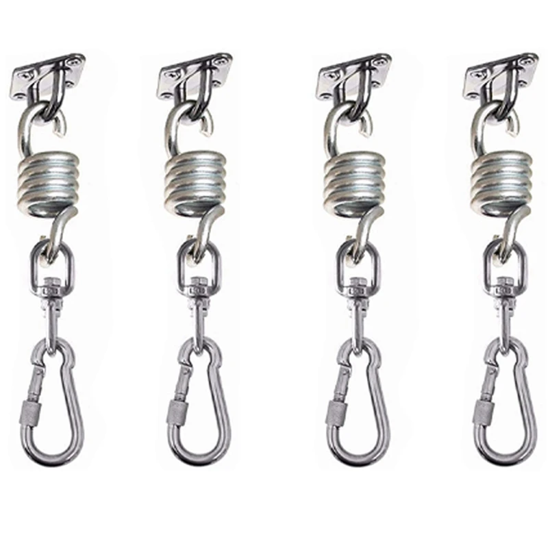 4Pcs Swivel Hooks For Hammock Swing Chairs Stainless Steel Hanging Seat Accessories Kit For Ceiling/Indoor/Outdoor
4Pcs Swivel Hooks For Hammock Swing Chairs Stainless Steel Hanging Seat Accessories Kit For Ceiling/Indoor/Outdoor