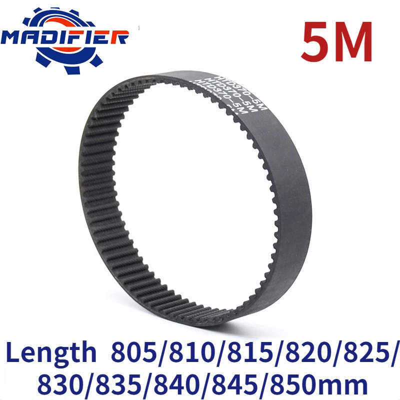 

GKTOOLS 5M Width 10/15/20/25/30mm Closed Loop Rubber Timing Belt Length 805/810/815/820/825/830/835/840/845/850mm