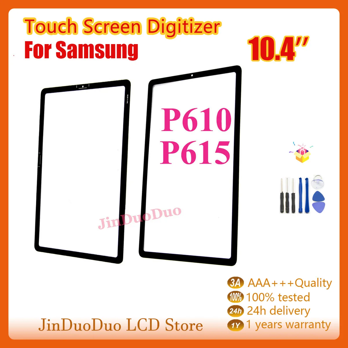 10.4"Screen For Samsung Galaxy Tab S6 Lite P610 P615 Touch Screen Digitizer Glass Panel For Samsung P610 P615 Touch Replacement
10.4"Screen For Samsung Galaxy Tab S6 Lite P610 P615 Touch Screen Digitizer Glass Panel For Samsung P610 P615 Touch Replacement