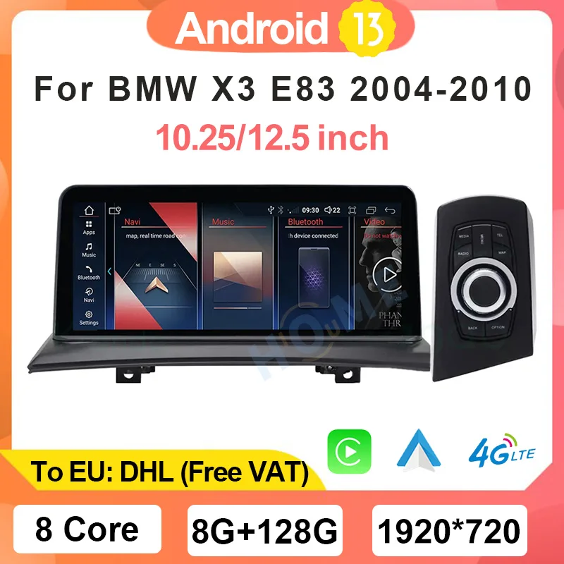 Factory Price 12.5" ID8 UI Android13 Auto Bluetooth GPS Navigation Screen Apple Carplay Auto Car Video Player For Bmw X3 E83
Factory Price 12.5" ID8 UI Android13 Auto Bluetooth GPS Navigation Screen Apple Carplay Auto Car Video Player For Bmw X3 E83