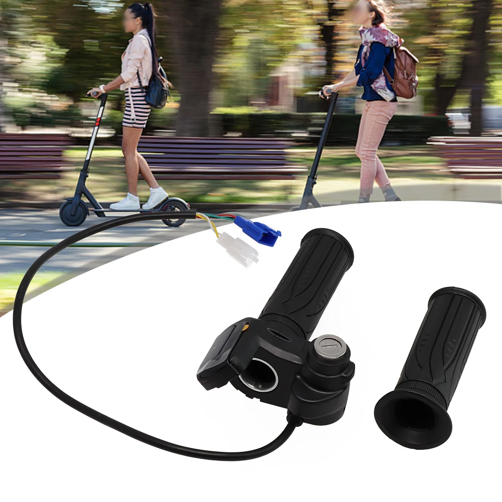 36V/48V E-Bike Throttle Electric Scooter Bicycle Grips Handlebar LED Display For Electric Bike E-Scooter Universal Throttle
36V/48V E-Bike Throttle Electric Scooter Bicycle Grips Handlebar LED Display For Electric Bike E-Scooter Universal Throttle