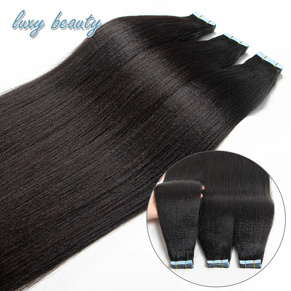 Light Yaki Tape in Hair Extensions Brazilian Natural Black Yaki Straight Tape Hair Extension Cuticle Remy Human Hair 20pcs/set
Light Yaki Tape in Hair Extensions Brazilian Natural Black Yaki Straight Tape Hair Extension Cuticle Remy Human Hair 20pcs/set