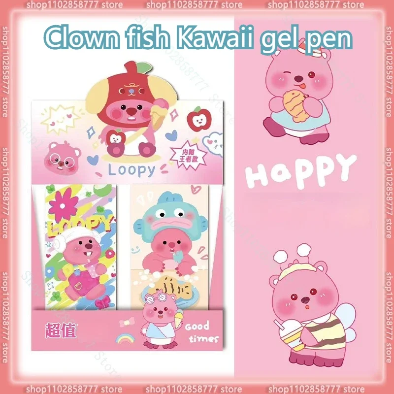 New Kawaii Cartoon Clown Fish Hanton Student Neutral Pen Smooth Plastic Pushing Ballpoint Pen 0.5mm School Black Writing Tool
New Kawaii Cartoon Clown Fish Hanton Student Neutral Pen Smooth Plastic Pushing Ballpoint Pen 0.5mm School Black Writing Tool