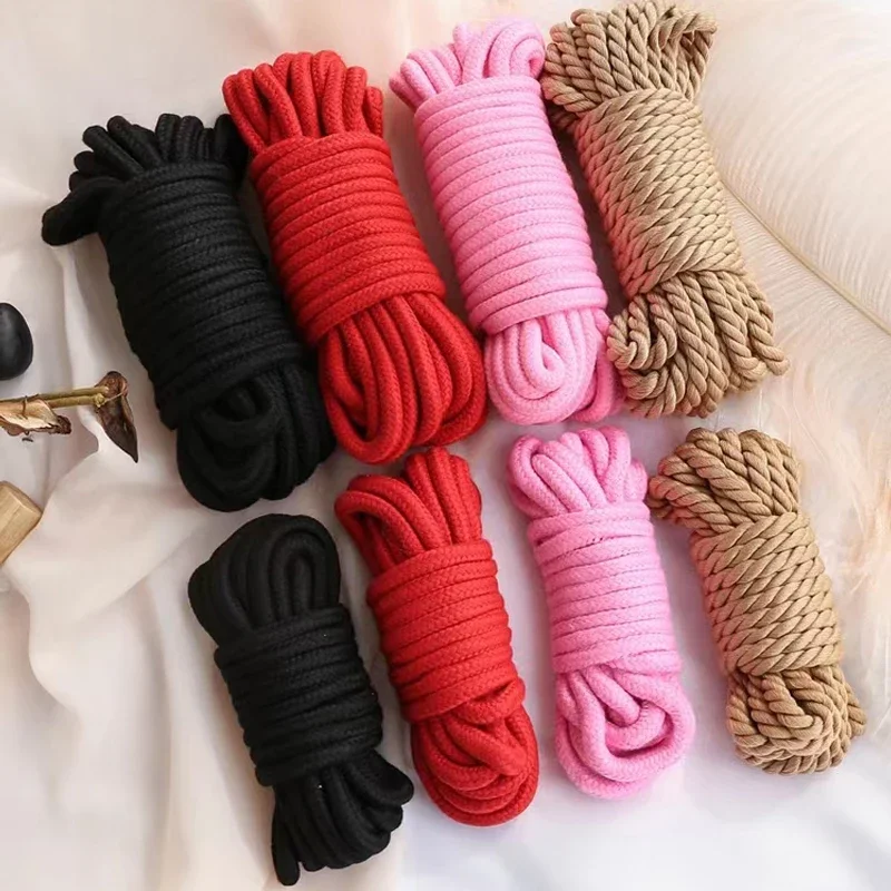 

Bondage Cotton Rope 5M Role Play Sex Toys For Couples Erotic Harness Restraint Fetish Adult Games Chastity Sexy Toys