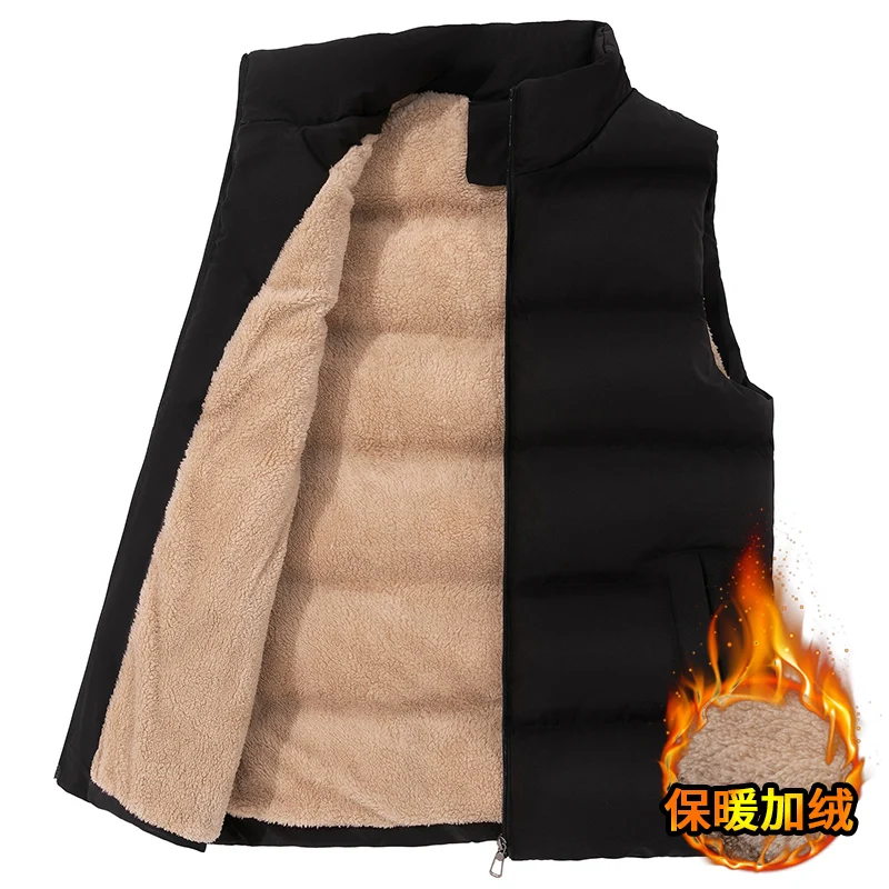 Men Casual Vest Winter Fleece Lining Sleeveless Vests Warmer Men's Warm Lambswool Sleeveless Jackets Outdoor Full Zip Outerwear
Men Casual Vest Winter Fleece Lining Sleeveless Vests Warmer Men's Warm Lambswool Sleeveless Jackets Outdoor Full Zip Outerwear