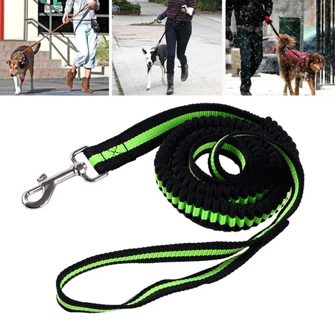 

1.8M Dog Leash Pet Nylon Jogging Harness Leash Rope Stretch Walking Rope For Puppy Medium Large Width 1-2.5Cm Stretch