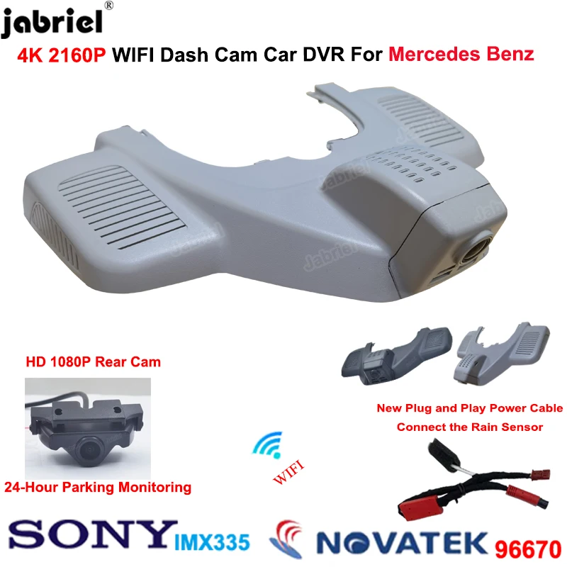 4K Car DVR Dash Cam Camera Recorder Dual Lens for Mercedes Benz GLE c292 w167 GLS x166 for Mercedes GLE 43 53 63 350 400 450 500
4K Car DVR Dash Cam Camera Recorder Dual Lens for Mercedes Benz GLE c292 w167 GLS x166 for Mercedes GLE 43 53 63 350 400 450 500