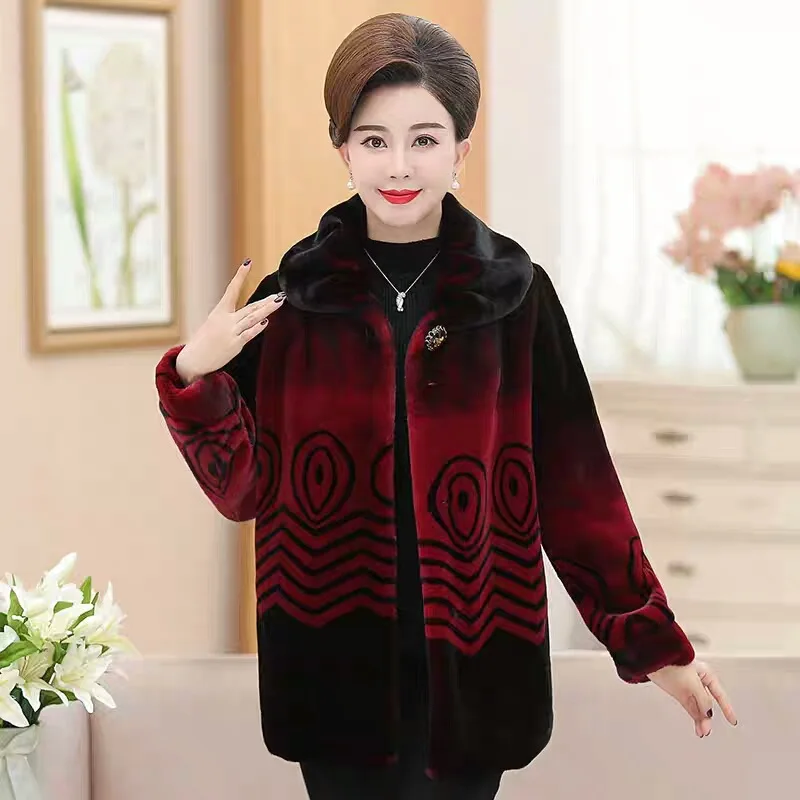 New Autumn and Winter Mother Wear Imitation Mink Velvet Coat Fur Coat Middle-aged and Elderly Water Drop Mid-length Top
New Autumn and Winter Mother Wear Imitation Mink Velvet Coat Fur Coat Middle-aged and Elderly Water Drop Mid-length Top