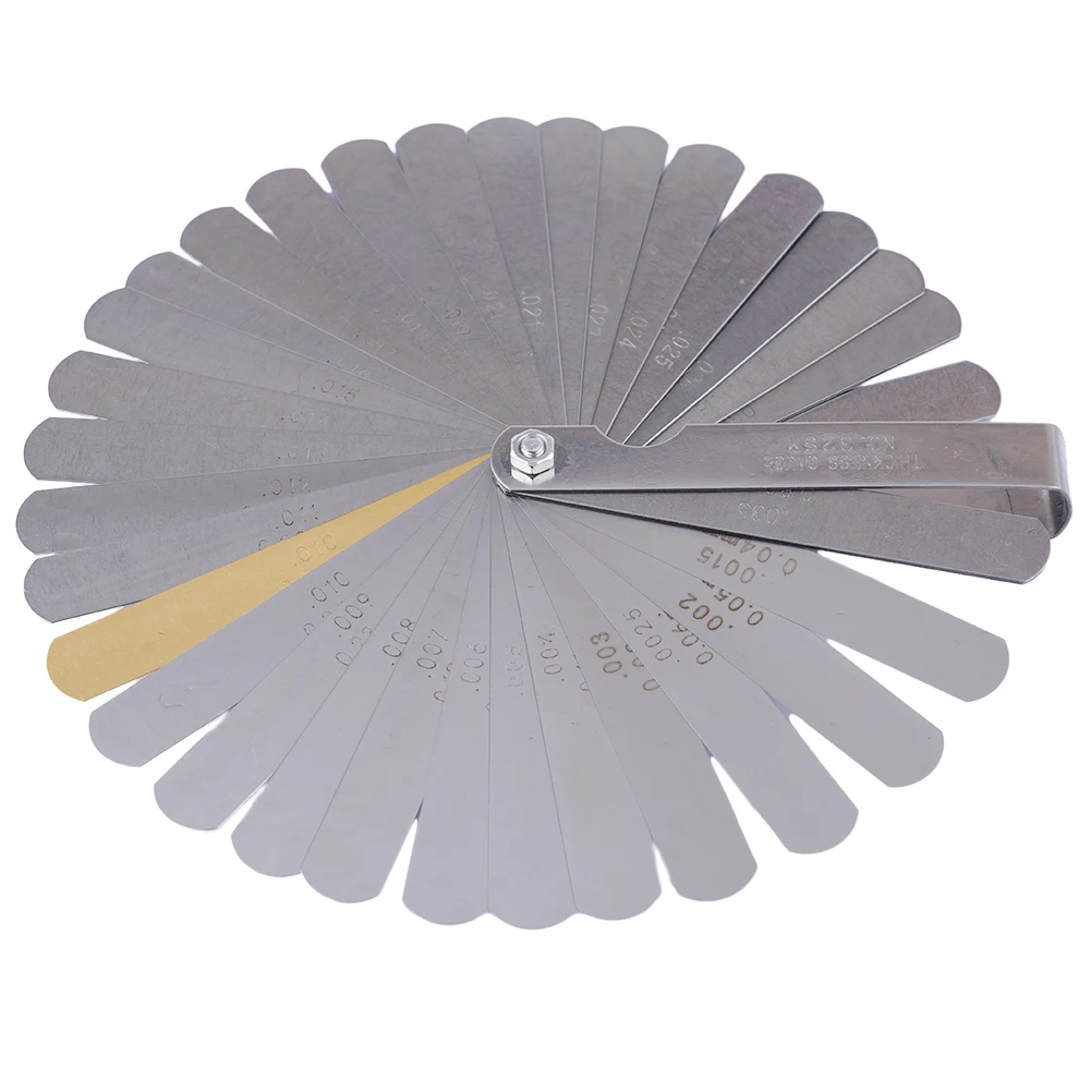 Complete 32 Blade Feeler Gauge Set, Essential For Guitar Setup & Nut Slot Making, Fret Clearance, Metric & Imperial Measurements
Complete 32 Blade Feeler Gauge Set, Essential For Guitar Setup & Nut Slot Making, Fret Clearance, Metric & Imperial Measurements