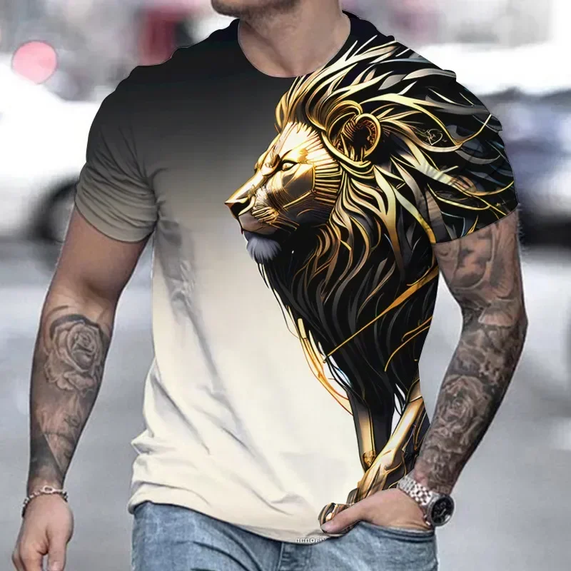 Summer Retro T-Shirt Animal Lion 3d Print Fashion Short Sleeve Top Elastic Oversized Clothing Sweatshirt Fitness T Shirt For Men
Summer Retro T-Shirt Animal Lion 3d Print Fashion Short Sleeve Top Elastic Oversized Clothing Sweatshirt Fitness T Shirt For Men