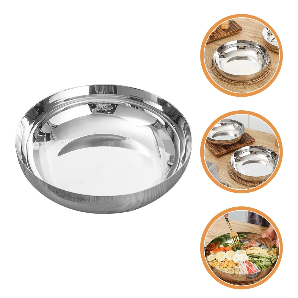 24cm Stainless Steel Fruit Salad Bowls Soup Rice Noodle Ramen Bowl Kitchen Tableware Utensils Food Container Mixing Bowls
24cm Stainless Steel Fruit Salad Bowls Soup Rice Noodle Ramen Bowl Kitchen Tableware Utensils Food Container Mixing Bowls