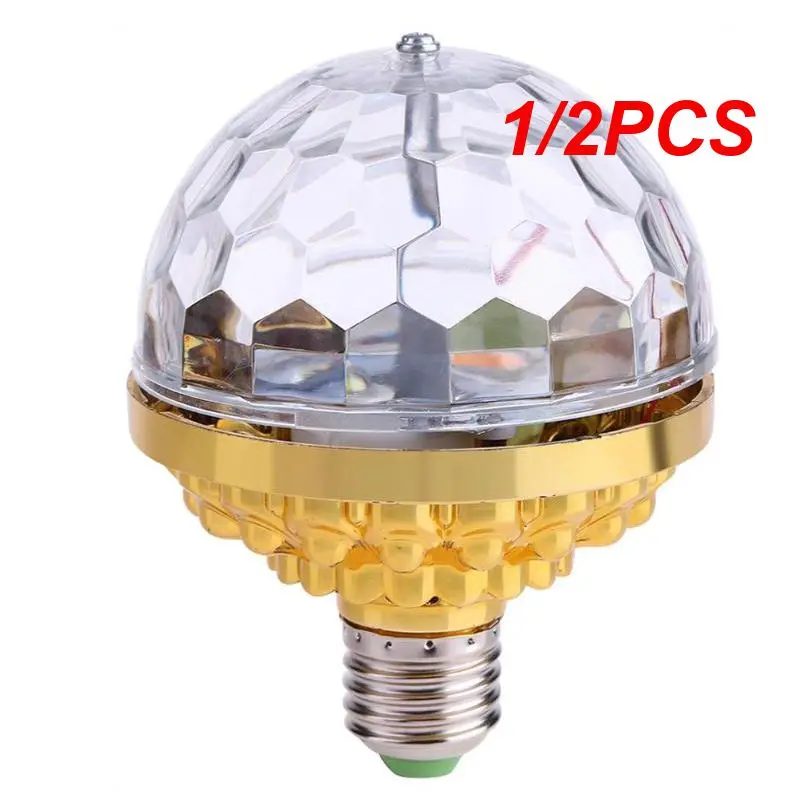 

1/2PCS Mini Rotating Magical Ball Light RGB Projection Lamp Party DJ Disco Ball Light For Home Party KTV Bar Stage Wedding