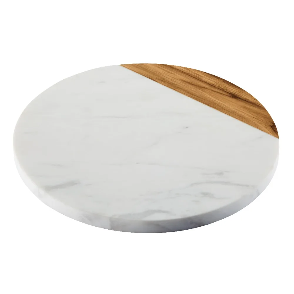 Tableware White Marble and Teak Circular Cutting and Service Board 10 Inches Sturdy and Durable Suitable for Kitchen Use
Tableware White Marble and Teak Circular Cutting and Service Board 10 Inches Sturdy and Durable Suitable for Kitchen Use