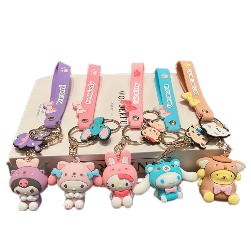 New Sanrio Anime Hello Kitty Figures Keychain Kuromi Pochacco Pom Pom Purin Figural Model PVC Key Ring Birthday Toys Gifts
New Sanrio Anime Hello Kitty Figures Keychain Kuromi Pochacco Pom Pom Purin Figural Model PVC Key Ring Birthday Toys Gifts