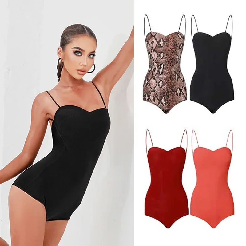 

Latin Dance Top Women Sexy Suspender Bodysuit Adults Practice Clothes Tango Salsa Cha Cha Rumba Samba Performance Wear DNV16040