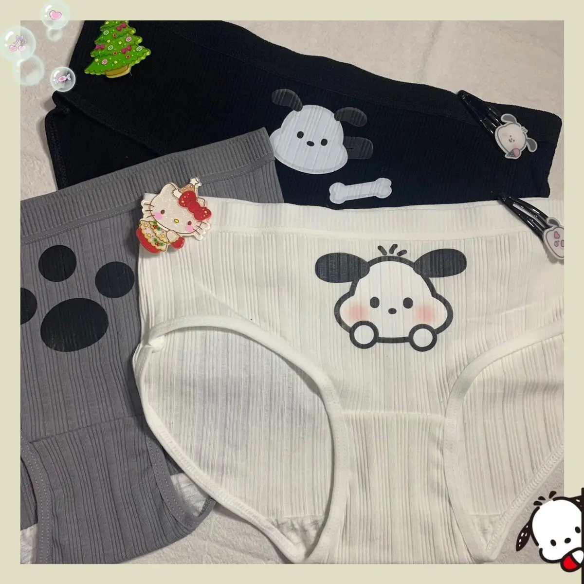3Pcs Kawaii Sanrio Hellokittys Pochacco Underwear Cartoon Anime Briefs Cotton Soft Briefs Breathable Underpants Toy Girl Gifts
3Pcs Kawaii Sanrio Hellokittys Pochacco Underwear Cartoon Anime Briefs Cotton Soft Briefs Breathable Underpants Toy Girl Gifts