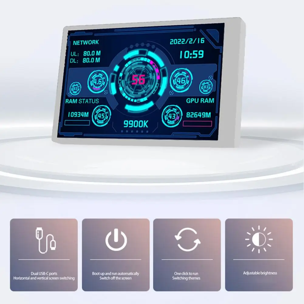 Auxiliary Screen 3.5-inch IPS ESD Anti-Static Chips Visual Editing Operations Computer Secondary Screen Computer Accessories
Auxiliary Screen 3.5-inch IPS ESD Anti-Static Chips Visual Editing Operations Computer Secondary Screen Computer Accessories