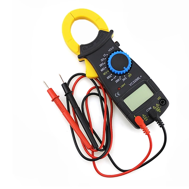 

New Digital Clamp Multimeter AC for DC Volt Voltage Amp Ohm Electronic Tester Me Drop Shipping