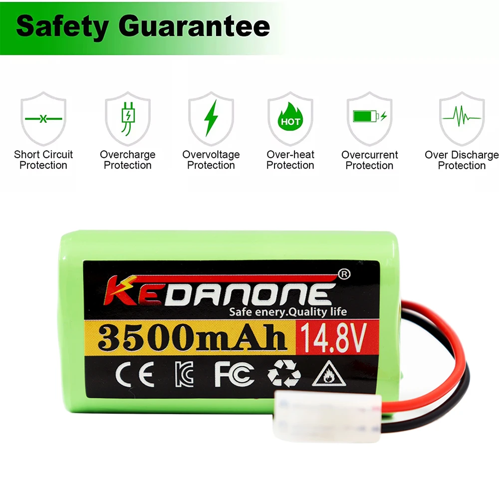 Kedanone 14.8v 3500mAh Rechargeable Li-ion for MIJIA Mi Robot Vacuum-Mop Essential G1 Vacuum Cleaner 18650 Battery Pack
Kedanone 14.8v 3500mAh Rechargeable Li-ion for MIJIA Mi Robot Vacuum-Mop Essential G1 Vacuum Cleaner 18650 Battery Pack