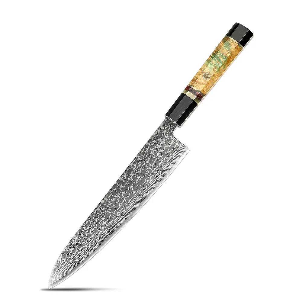 Professional 9.5 Inch Chef Knife Damascus Steel VG10 Cleaver Meat Knives Cook Accessories Randomly Color Stablized Wood Handle
Professional 9.5 Inch Chef Knife Damascus Steel VG10 Cleaver Meat Knives Cook Accessories Randomly Color Stablized Wood Handle