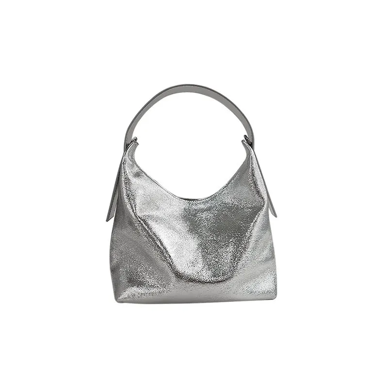 New Genuine Leather Women's Bag Summer Silver Underarm Bag Personalized Handbag Top Layer Cowhide Pillow Bag Crossbody
New Genuine Leather Women's Bag Summer Silver Underarm Bag Personalized Handbag Top Layer Cowhide Pillow Bag Crossbody