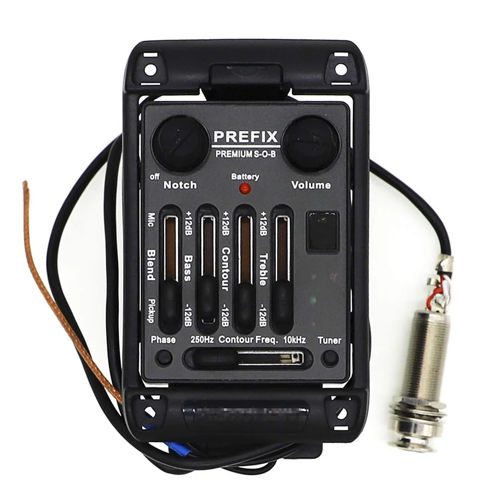 

Acoustic Guitar Pickups Prefix Premium S-O-B Onboard Preamp Matrix Pickup EQ Equalizer Instrument Guitar Accessories